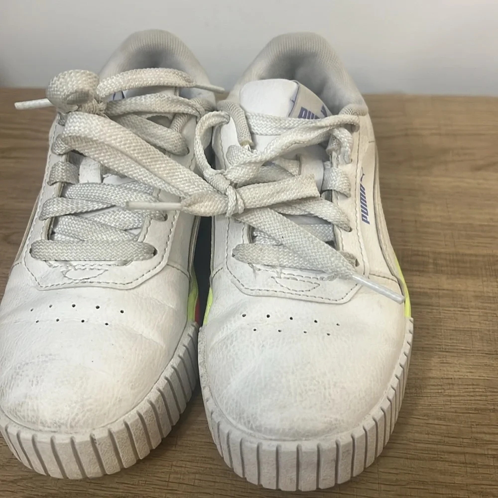 Girls, puma shoes/sneakers leather upper size 1C